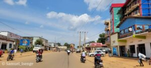 Vue du Boulevard Nyamwisi en ville de Beni. P© Samuel Isenge, Décembre 2022