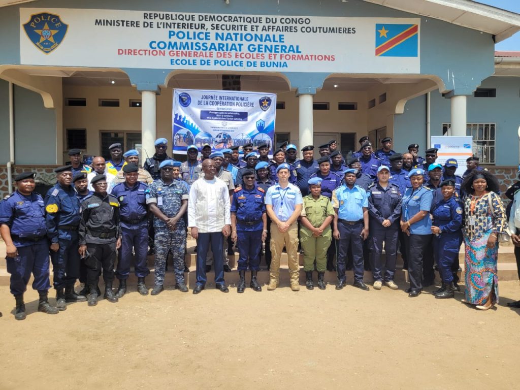Ituri : l’UNPOL-MONUSCO remet des matériels à l’École de police de Buni