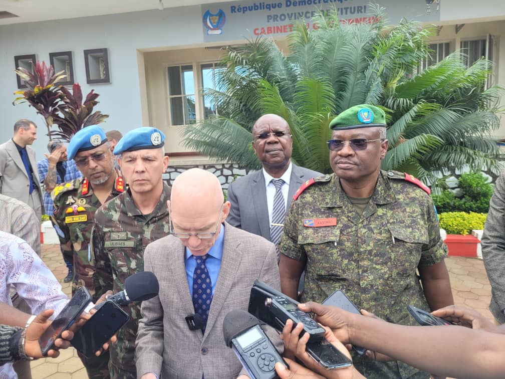 Ituri : à Bunia, James Swan lie les défis sécuritaires à la riposte contre Ebola