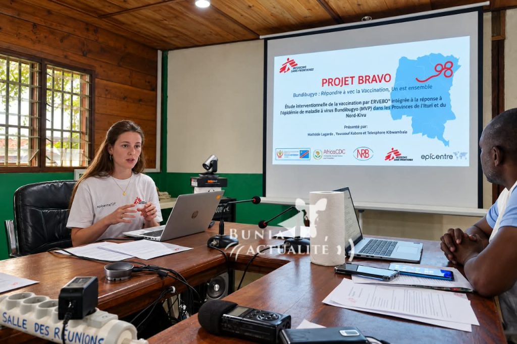 Ebola en Ituri : près de 900 agents vaccinés dans l’étude BRAVO, MSF fait le point trois semaines après