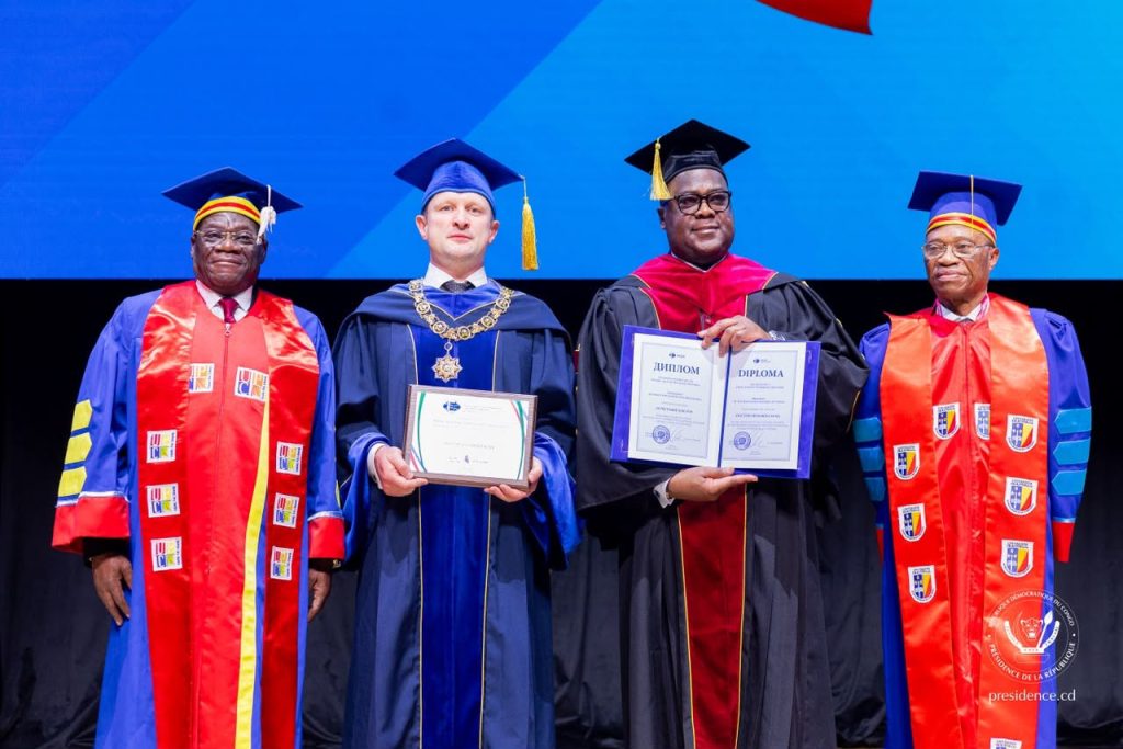 Moscou : Félix Tshisekedi reçoit un doctorat honoris causa, dix bourses annoncées pour Excellentia